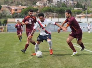 Alfageme in gol a Rieti, ottavo gol stagionale per lui (Foto Scialla)