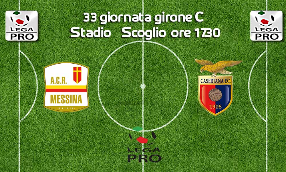 Le formazioni ufficiali di Messina-Casertana: tutto come previsto per i falchetti