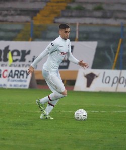 Sainz Maza in gol contro l'Akragas (Foto Scialla)