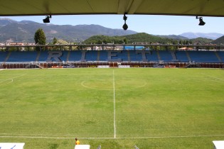 Una veduta dello stadio di Rieti