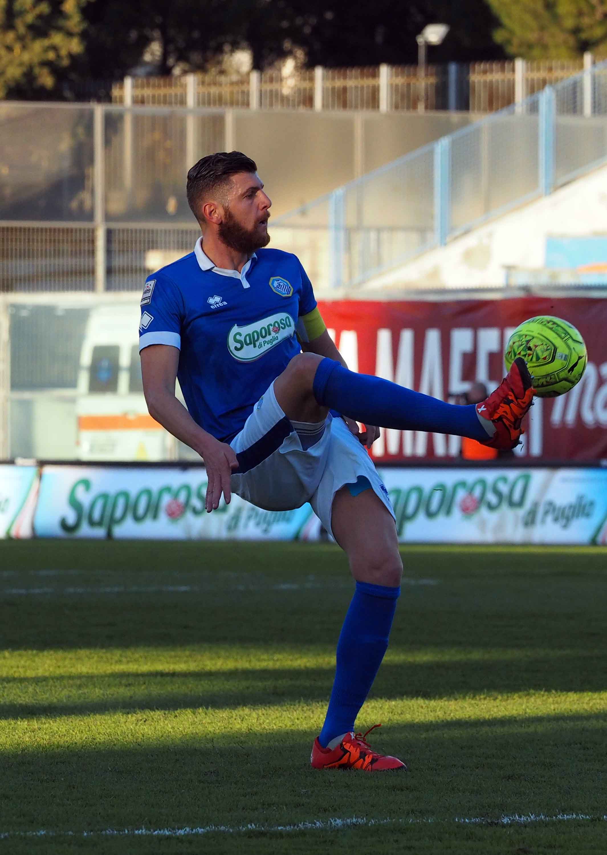 Mariano Stendardo leader difensivo della Fidelis Andria (Foto Scialla)