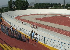 Una veduta del velodromo di Marcianise 