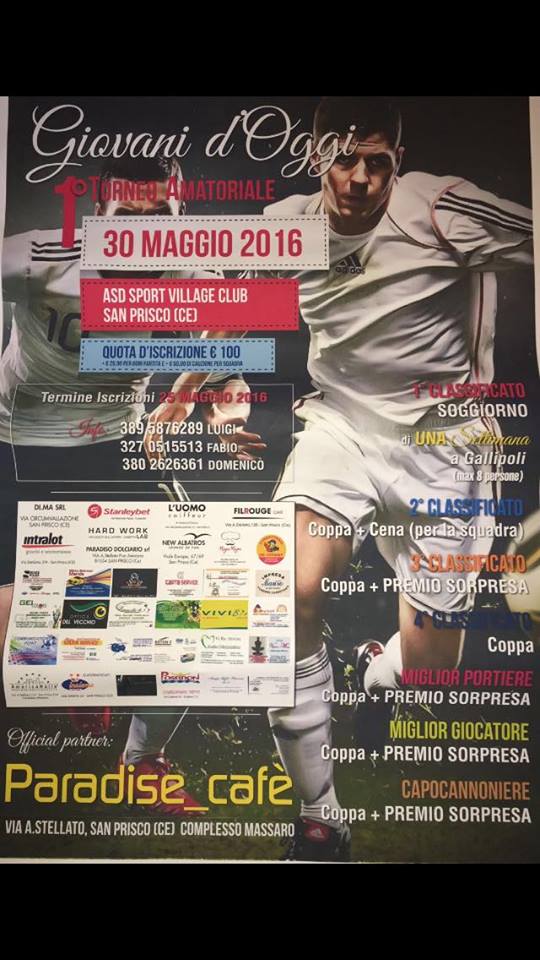 Tutto pronto, per il primo torneo “Giovani d’oggi”