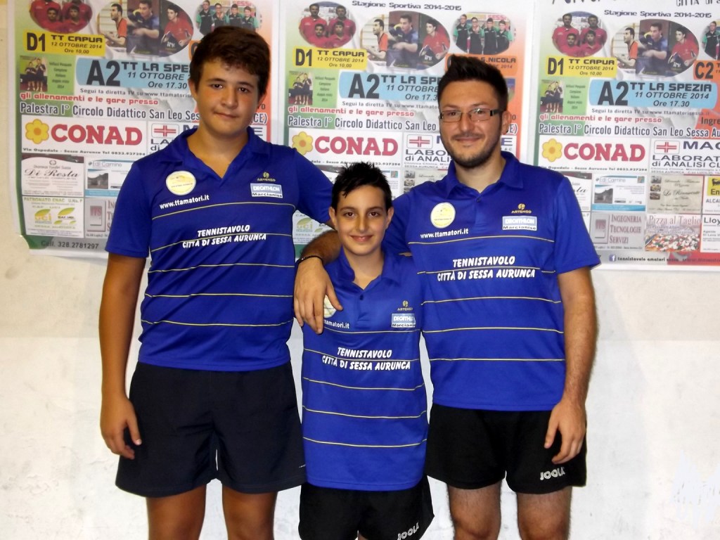 Arriva la promozione in C/1 per il Tennis Tavolo Città di Sessa Aurunca