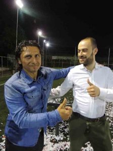 Aldo Affinito e il mister vincitore Alfonso Formato