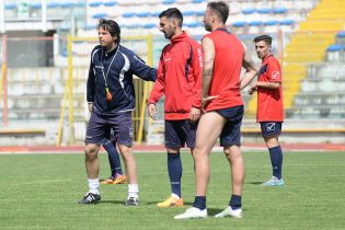 Mister Romaniello in allenamento (Foto Melone)