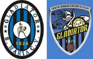 I loghi dell'ASD Gladiator srl e dell'ASD Gladiator 1924