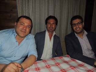 Da sinisttra Antonio Musto, il neo presidente  Giovanni Fontana e Raffaele Maltempo