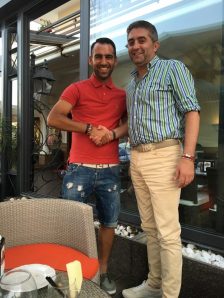 Mario Brancaccio con il presidente Zippo