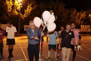 Il papà di Giuseppe Feola inaugura la terza edizione del memorial (Foto Mario Scalino)