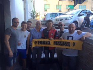 Bonavolontà con i dirigenti della Sessana