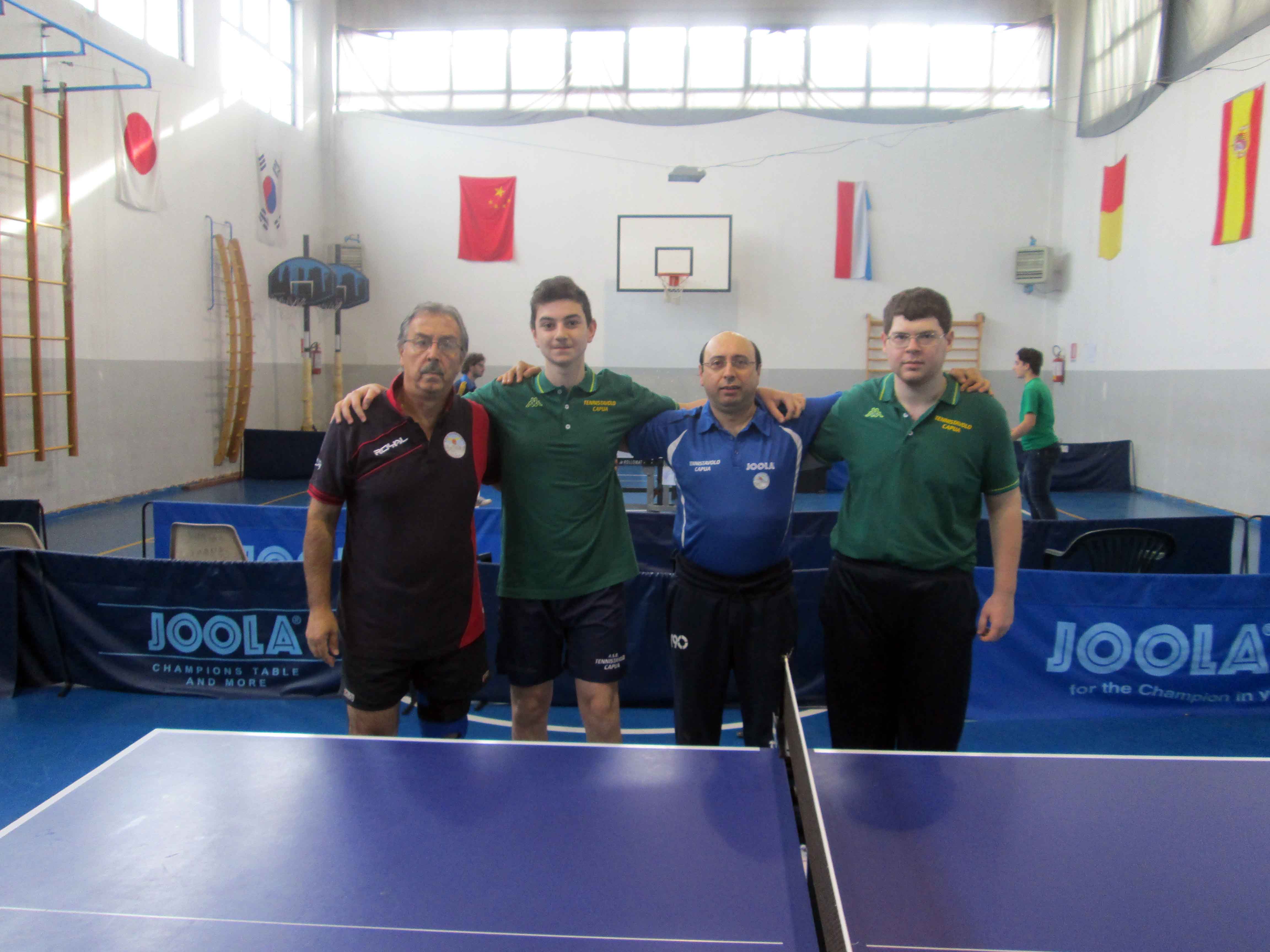 Per il Tennis Tavolo Libertas Capua arriva la promozione in D1