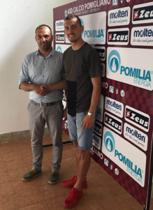 Iovinella con il direttore tecnico Violante