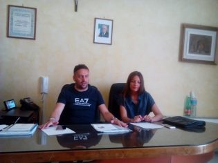 Gli assessori Pasquale Crisci e Veronica Biondo