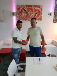 Andrea Di Sena ed il presidente Pasquale Tedesco