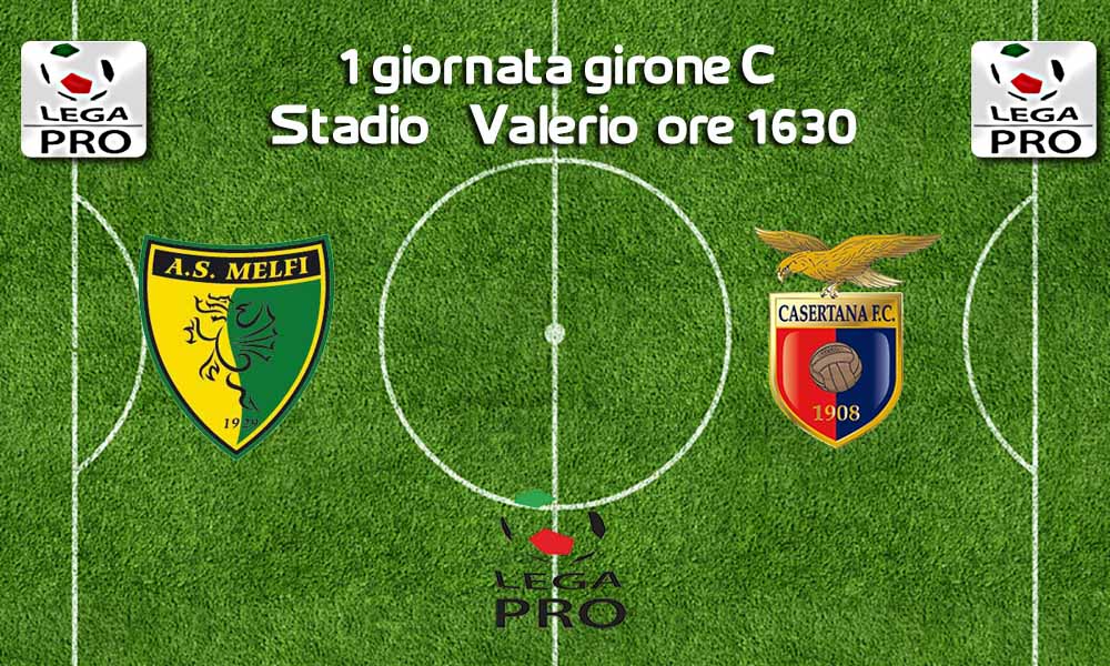 Le formazioni ufficiali di Melfi-Casertana: Matute e De Filippo dall’inizio