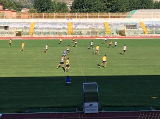 Un momento della partitella infrasettimanale