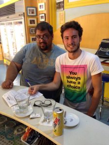 Il direttore tecnico Angelo Petriccione ed Alessio Aronne