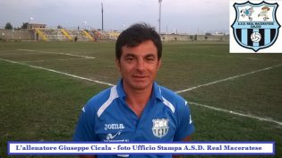 L'allenatore Giuseppe Cicala (foto Ufficio Stampa A.S.D. Real Maceratese)