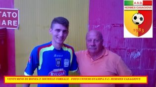 Venturino Di Ronza e Michele Corsale (foto Ufficio Stampa F.C. Hermes Casagiove)