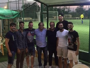 Il presidente Aveta con i nuovi acquisti