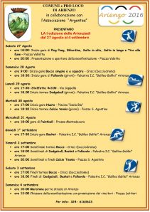 Il programma completo