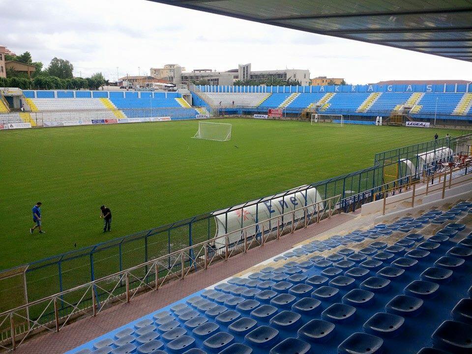 Una veduta dello stadio Esseneto