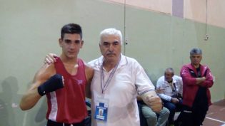 Valerio Santonastaso con il maestro Perugino