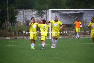 L'esultanza dell'Albanova