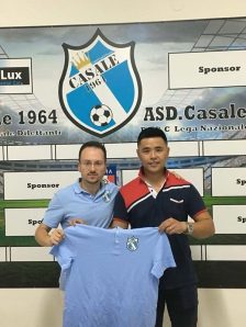 Il presidente Natale con l'imprenditore Giovanni Yang