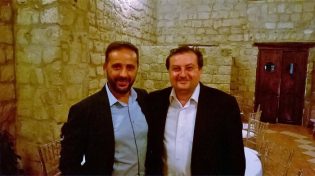 L'allenatore Francesco Scagliarini ed il sindaco Gabriele Cicala