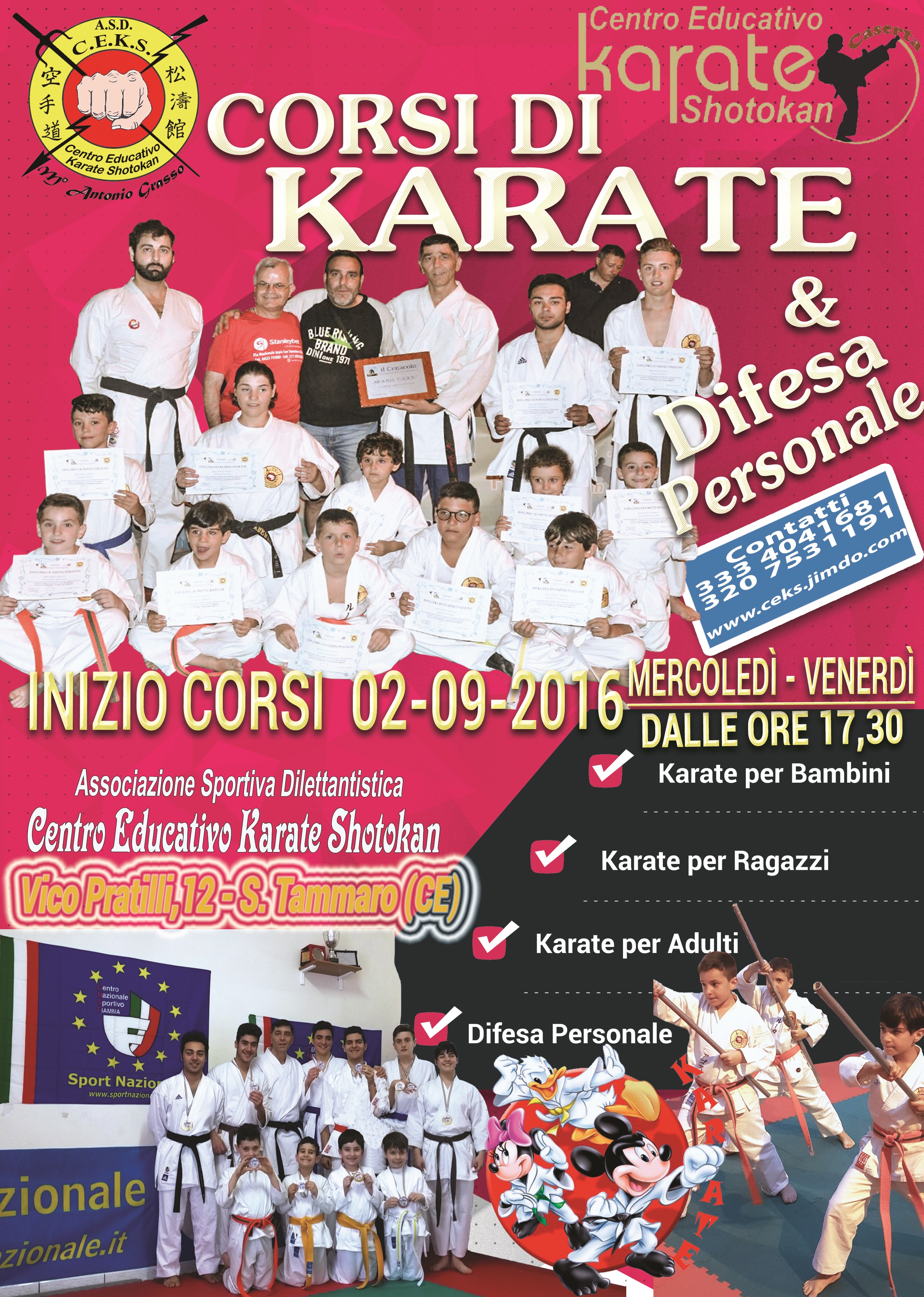 A San Tammaro riprendono le attività del Centro Educativo Karate Shotokan