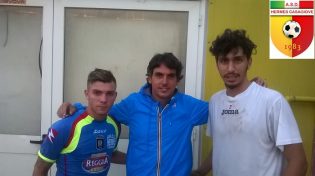 Nunzio Carnevale, il ds Tiziano Montefusco ed Andrea Di Mattia (foto Ufficio Stampa F.C. Hermes Casagiove)