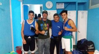 Perrella con Antonio Perugino, il papà e Valerio Santonastaso