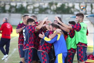 L'esultanza a fine gara