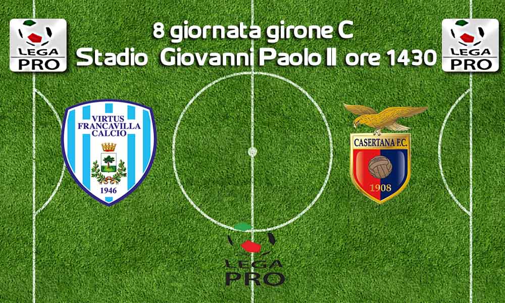 Le formazioni ufficiali di Virtus Francavilla-Casertana: non c’è Matute ma Rajcic resta in panchina