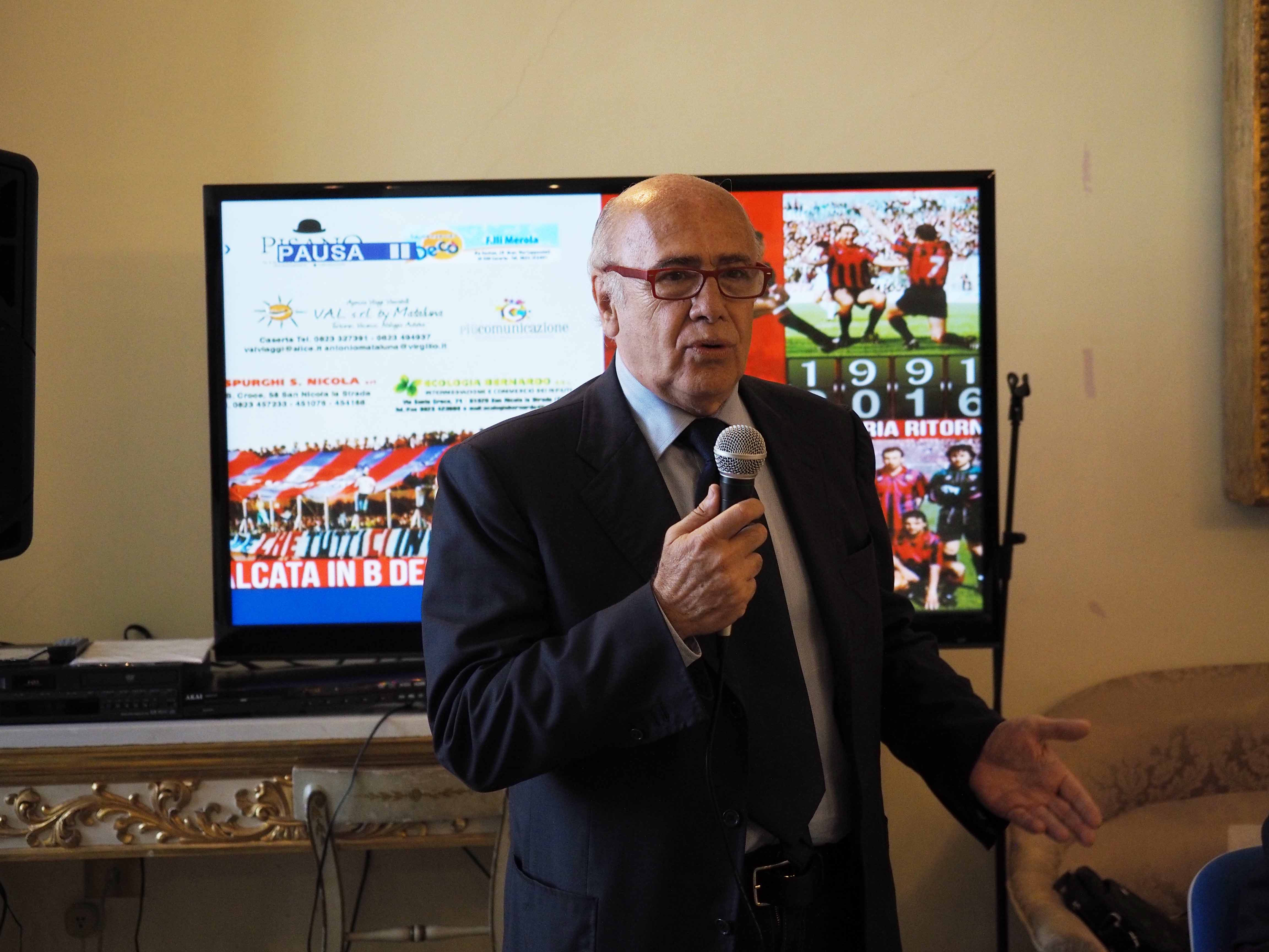 Corvino nuovo presidente della Casertana, la gioia di Enzo Cuccaro: “Ha salvato il club, adesso cari tifosi teniamocelo stretto”