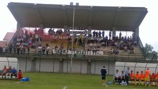 Il settore locali dello stadio Comunale di Curti