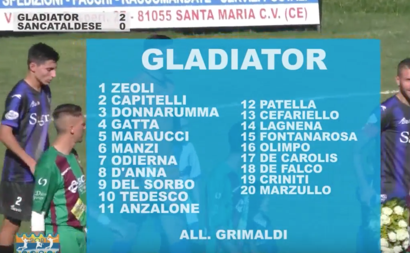 VIDEO – Che debutto per mister Grimaldi! Il Gladiator annienta la Sancataldese