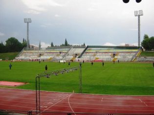 Una veduta dello stadio di Macerata