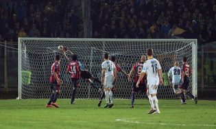 Il gol della Juve Stabia (Foto Giuseppe Scialla)