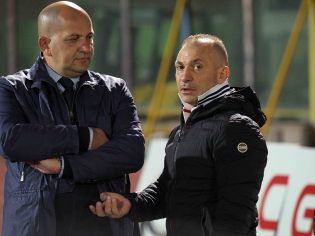 Il presidente D'Agostino con il club manager Salomone (Foto Giuseppe Scialla)
