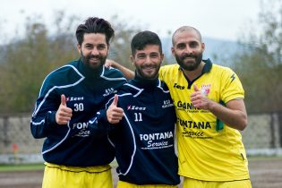 Insigne tra i compagni Diana e Russo