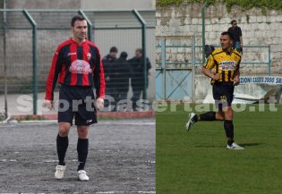Francesco Ingenito con le maglie di Casertana e Juve Stabia