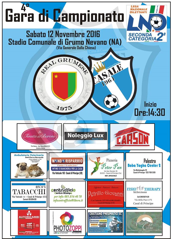 Casale 1964, mister Natale: “Facciamo attenzione alla Real Grumese, ritorniamo a casa con i tre punti”