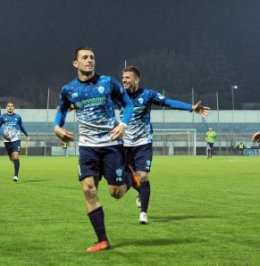 Armellino esulta dopo il gol (Foto Giuseppe Scialla)