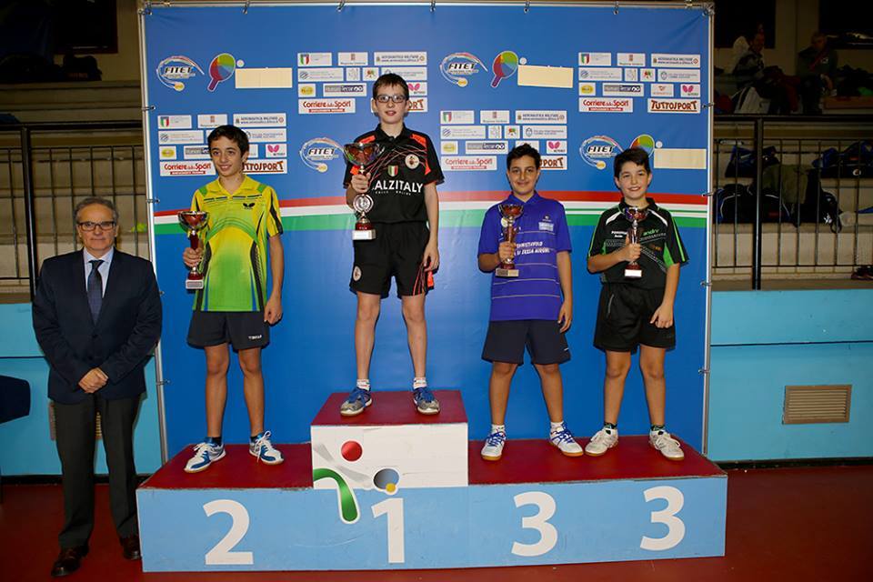 Riccardo Varone sul podio al Torneo Nazionale Giovanile di Tennis Tavolo