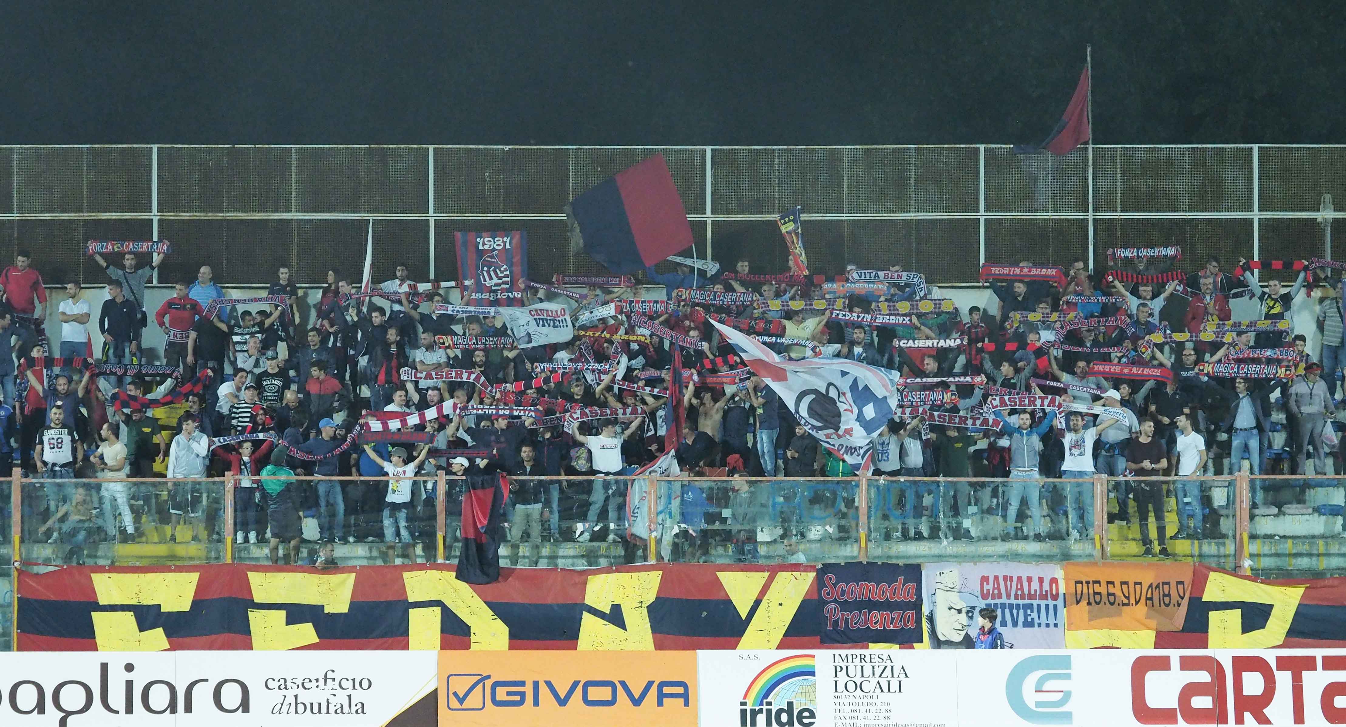 Casertana, contro il Melfi contano solo i tre punti e il club tende la mano ai tifosi