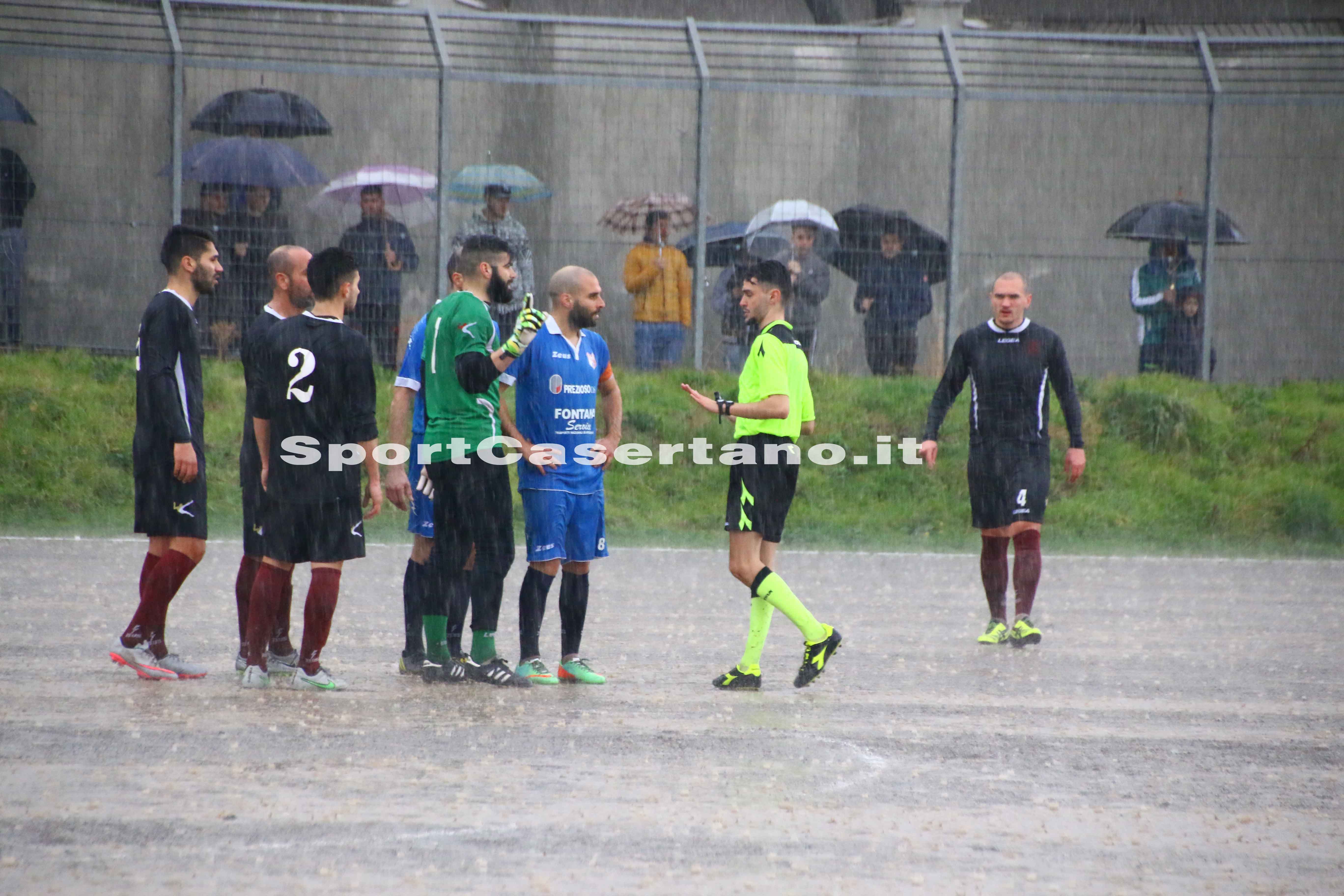 Diluvio sul ‘Cappuccini’, sospesa Maddalonese-Villa Literno