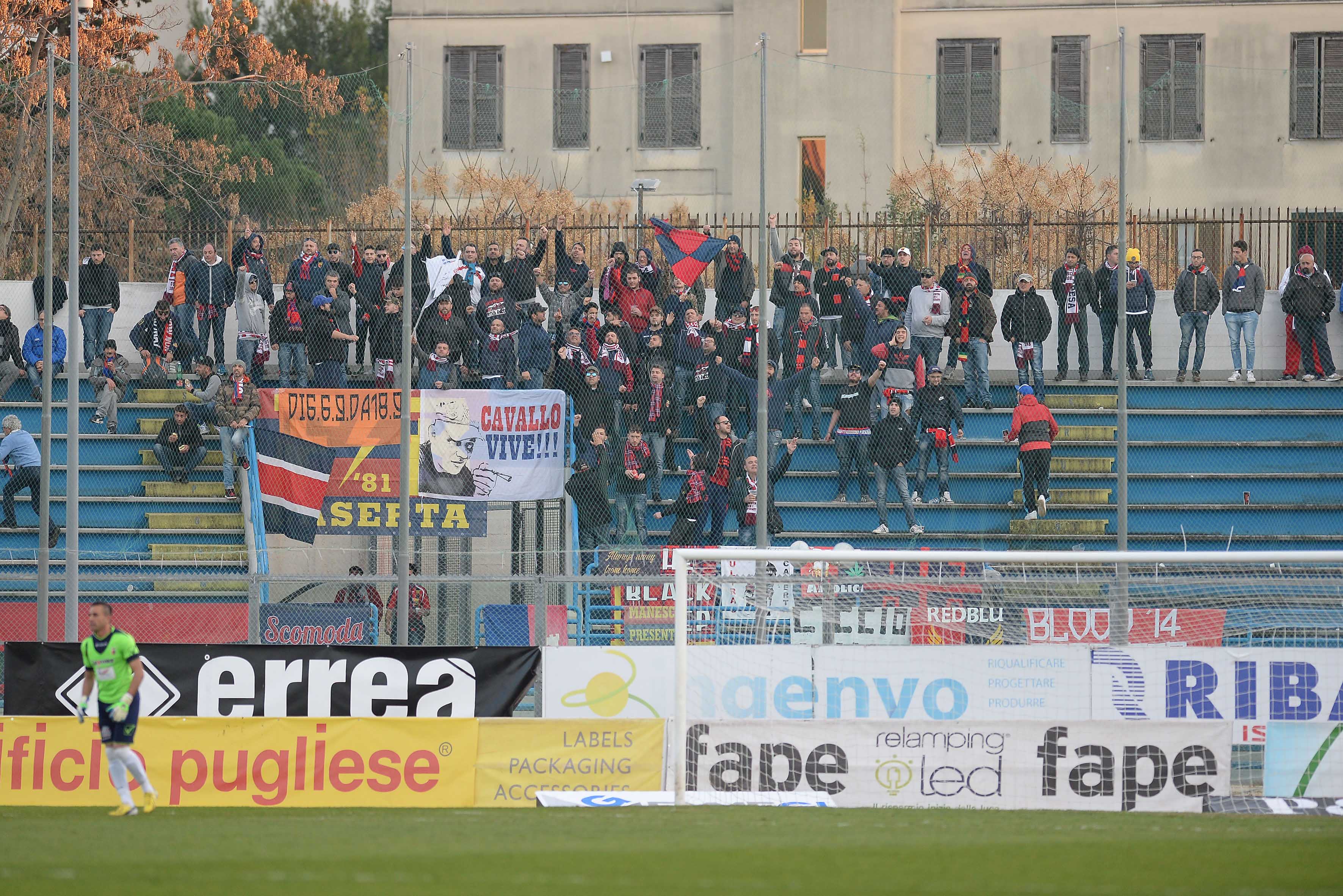 Fidelis Andria-Casertana, arriva la decisione del Gos. Ecco le limitazioni